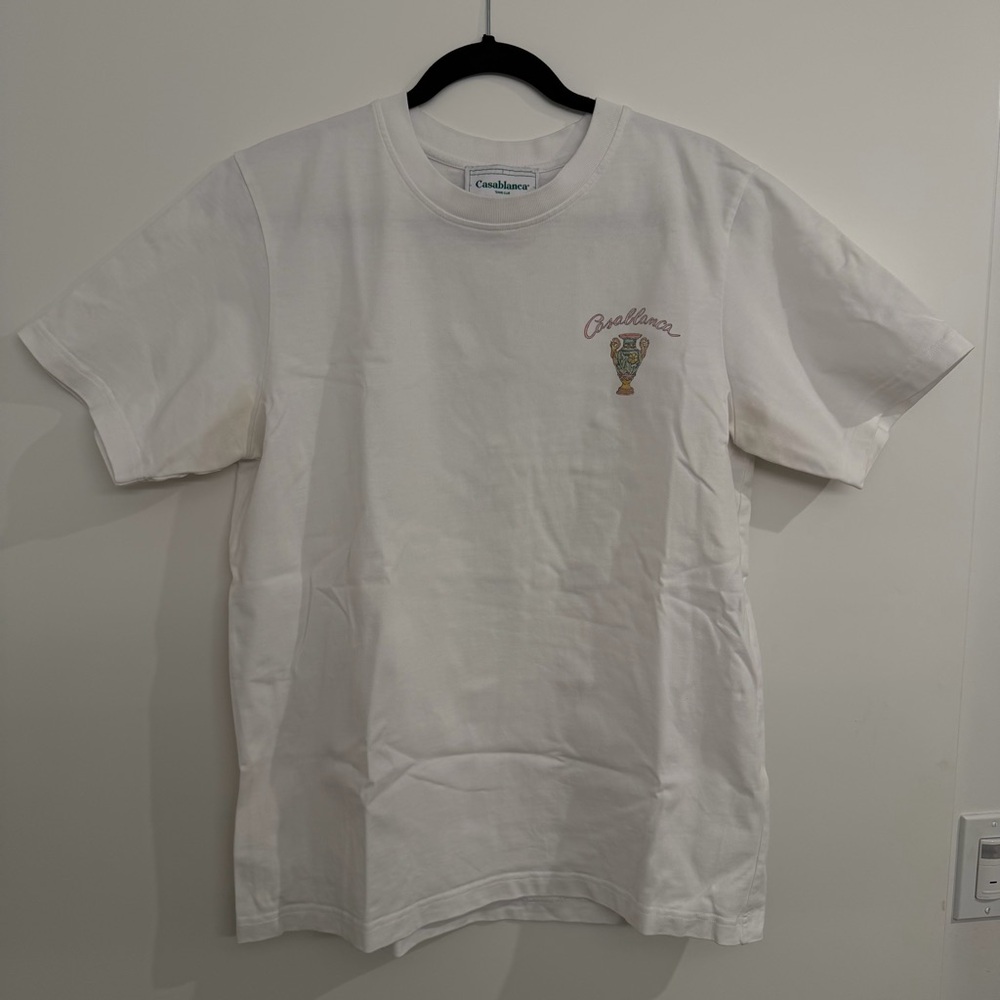 Casablanca White “L’Amour En Fleur” Tee Shirt